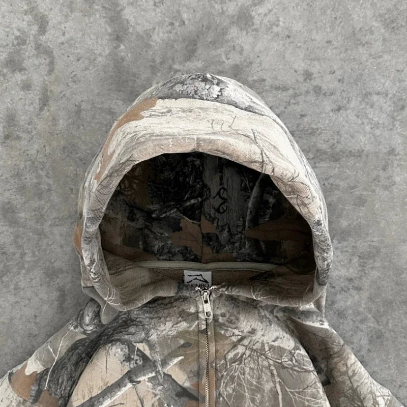 Unisex Camo Hoodie | High Street & Retro Streetwear Style
