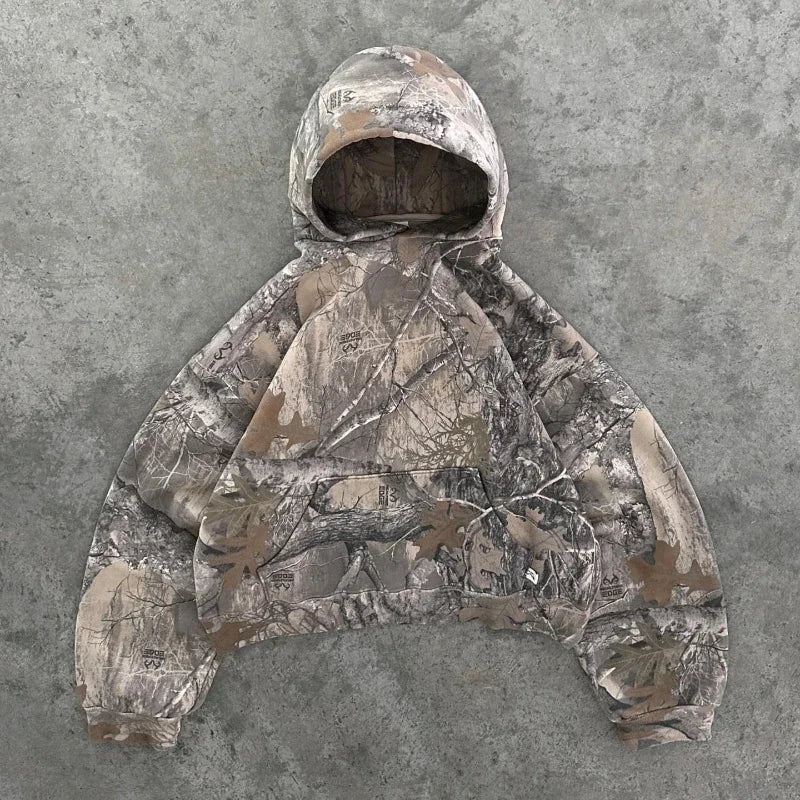 Unisex Camo Hoodie | High Street & Retro Streetwear Style