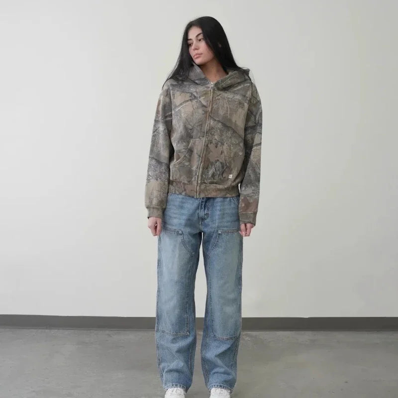 Unisex Camo Hoodie | High Street & Retro Streetwear Style