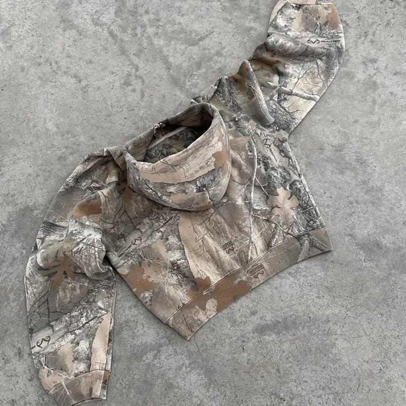 Unisex Camo Hoodie | High Street & Retro Streetwear Style